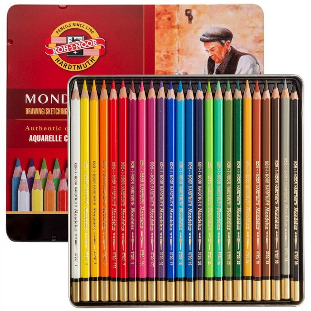 Koh-I Noor Set Of Aquarell ColouRed Pencils 3724 24