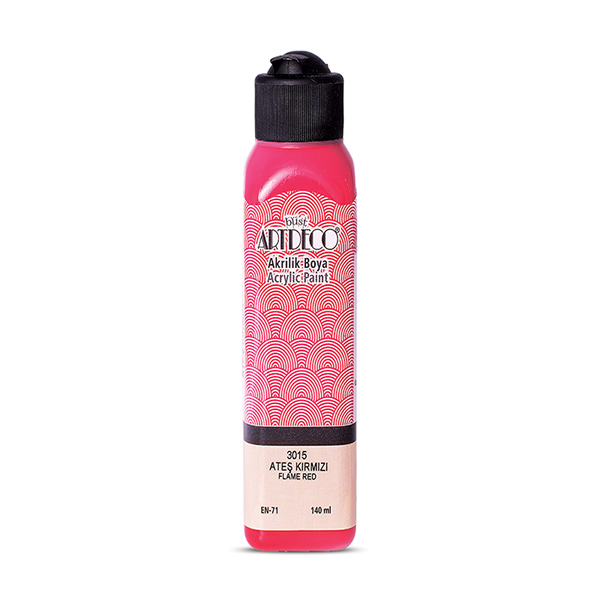 Artdeco Akrilik Boya 140 ML Ateş Kırmızı 070R-3015