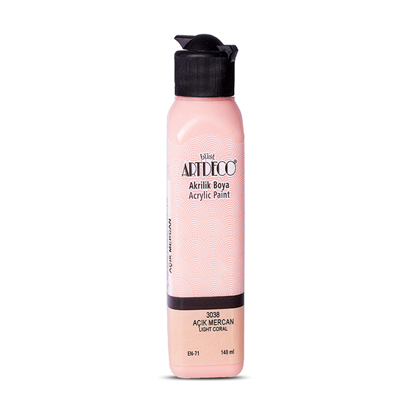 Artdeco Akrilik Boya 140 ML Açık Mercan 070R-3038