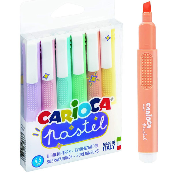 Carioca Fosforlu Kalem Pastel 6 Lı 43033