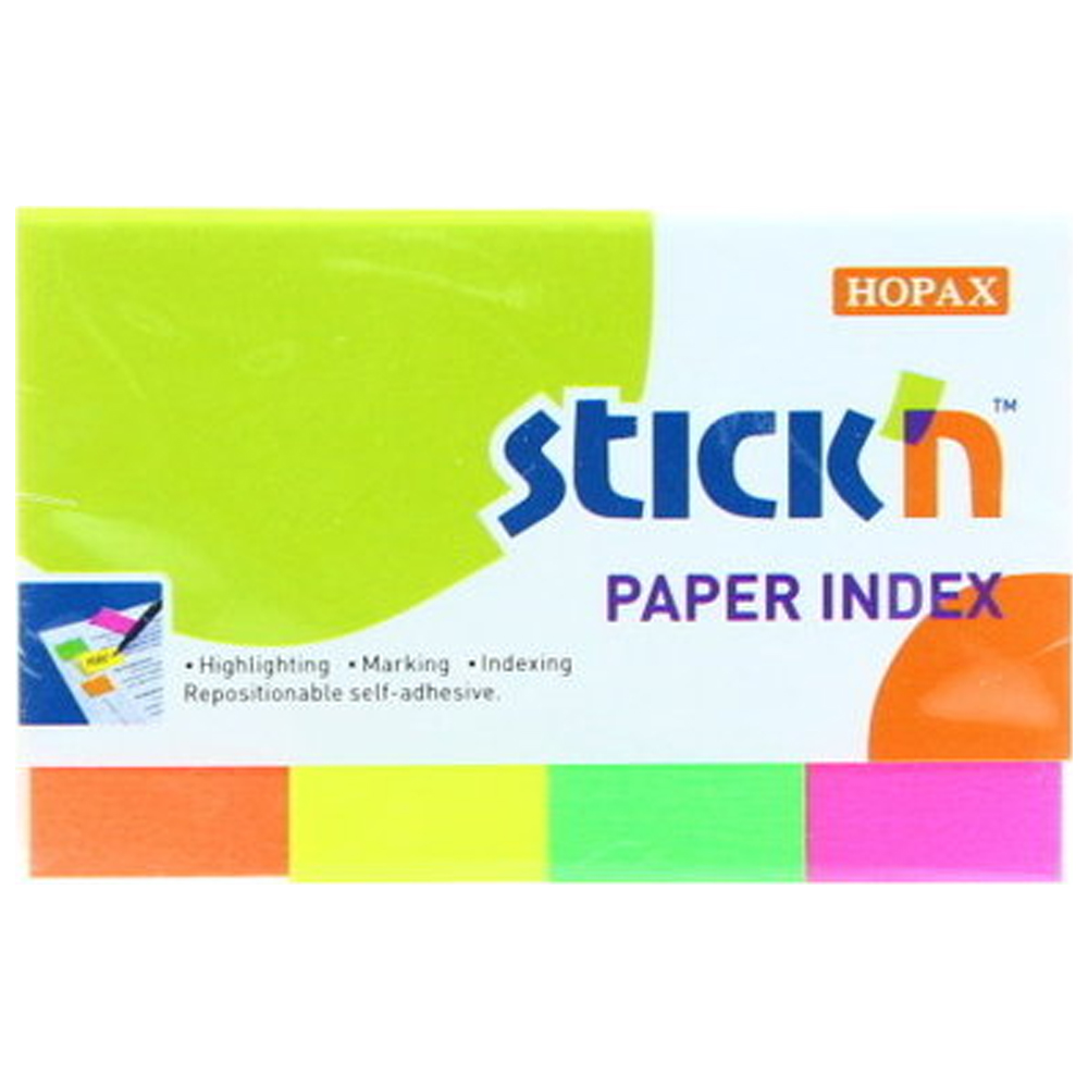 Hopax Stıckn İndeks 200 YP 50x20 Neon 4 Renk 21205