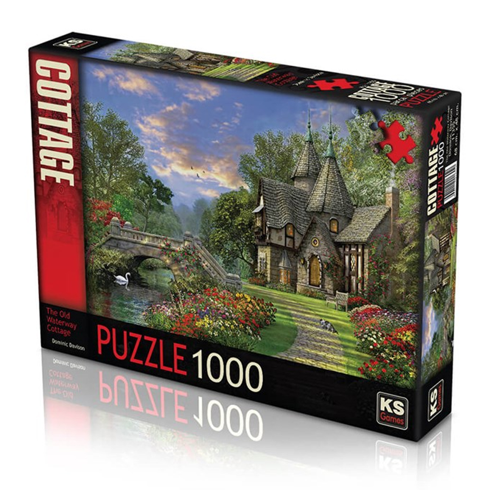 Ks Games Puzzle 1000 Parça Theold Waterway Cottage Dominic Davison 11355