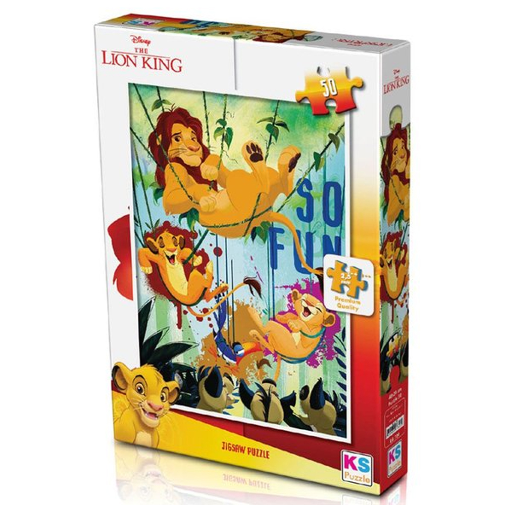 Ks Games Puzzle 50 Parça Lıon Kıng 709