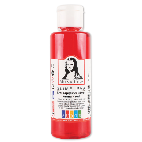 Mona Lisa Sıvı Yapıştırıcı Slime 70 ML Kırmızı SL01-3