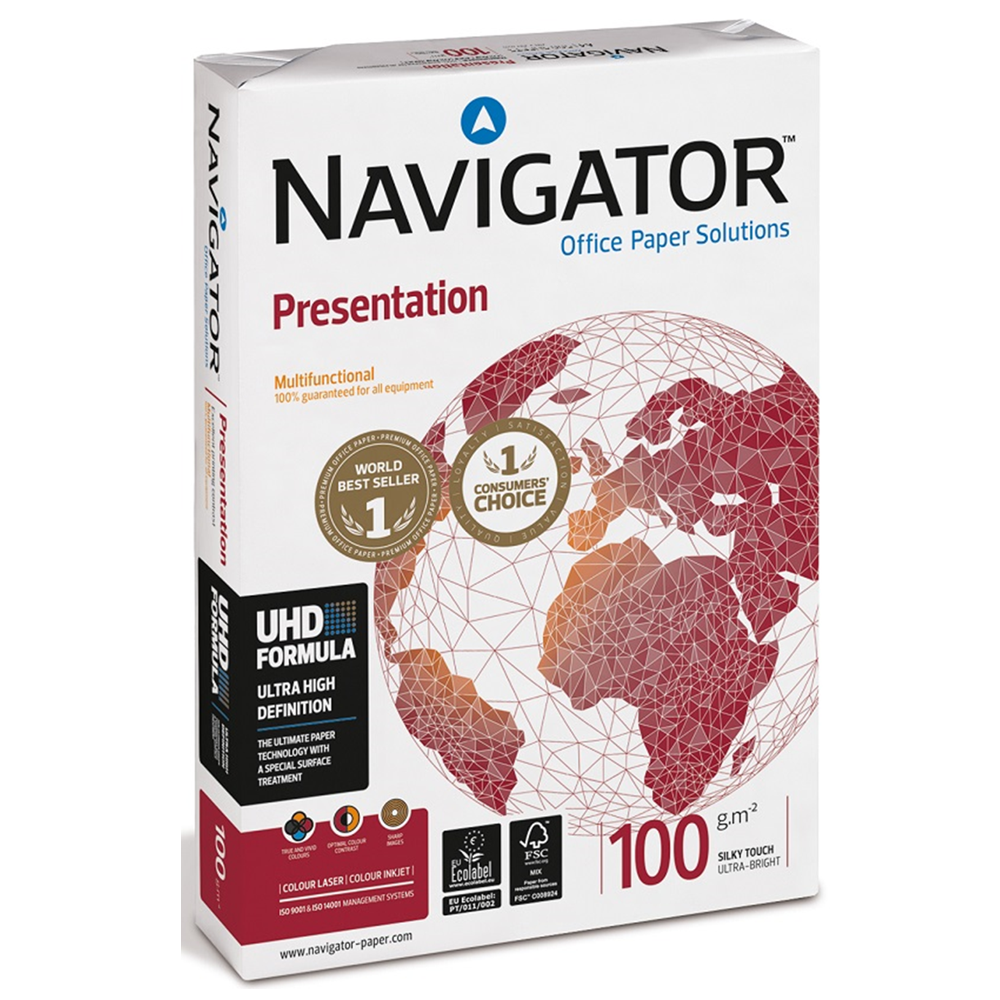 Navigator Gramajlı Fotokopi Kağıdı Presentation 500 LÜ A4 100 GR Beyaz