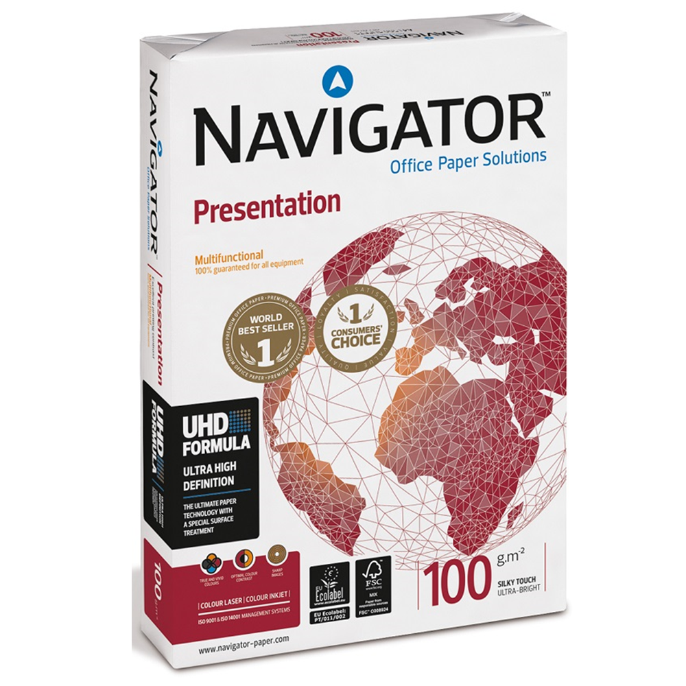 Navigator Gramajlı Fotokopi Kağıdı Presentation 500 LÜ A3 100 GR Beyaz