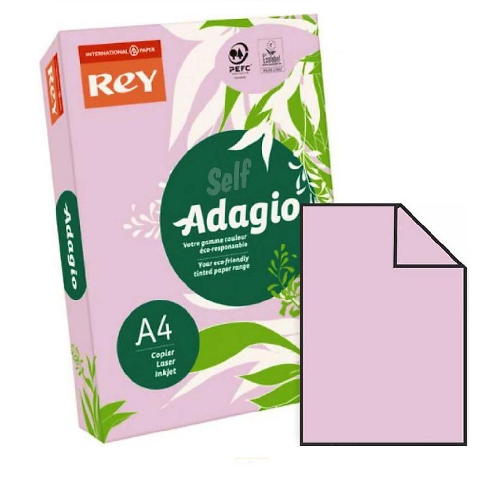 Rey Adagio Renkli Kağıt A4 80 GR Lila 28 (A)