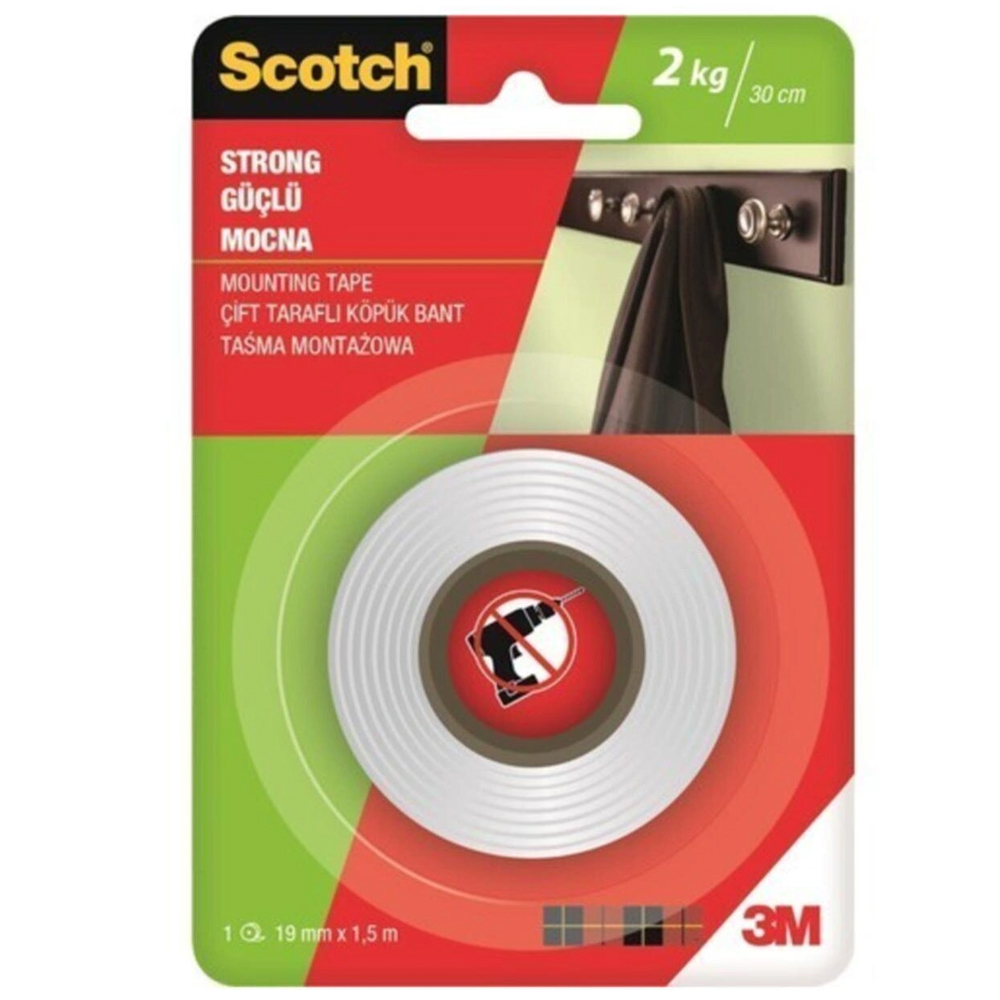 Scotch Güçlü Montaj Bandı 19 MM x 1,5 M 4001