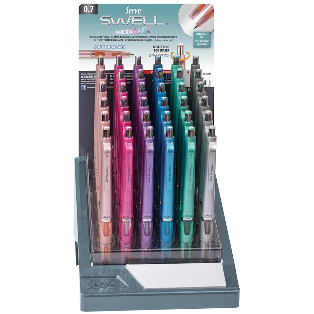 Serve Versatil Kalem Swell Metallik Colours
 0.7 MM 36 LI