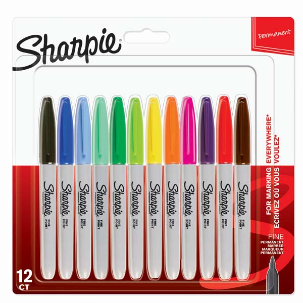 Sharpie Markör Permanent Fine Karışık Renk 12 Lİ 2065404