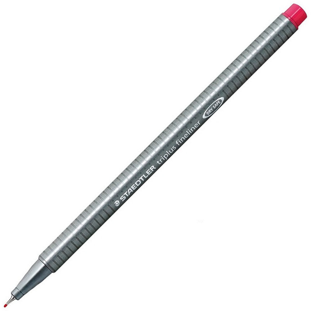 Staedtler Fineliner Triplus Üçgen 0.3 MM Bordo Kırmızı 334-23